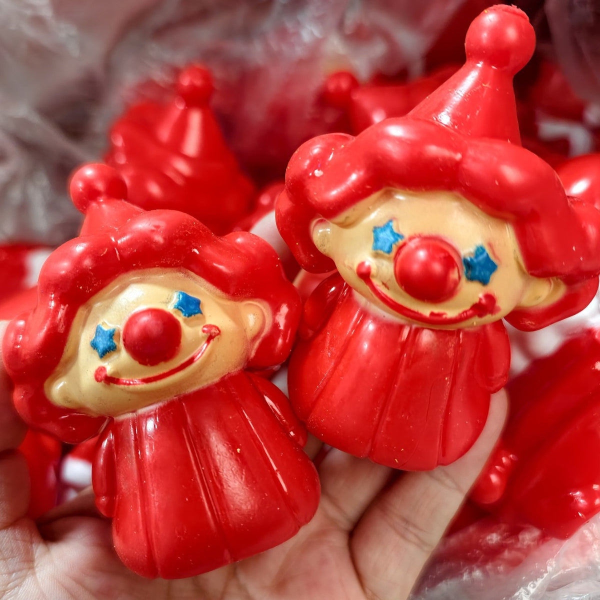 Christmas Clown Brick‑Clay Fracture Sound Handmade Squishy Ball BAMSQUISHY