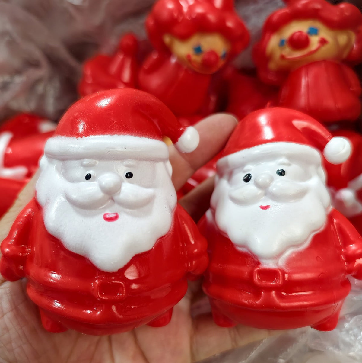 Christmas Santa Brick‑Clay Handmade Squishy Ball BAMSQUISHY