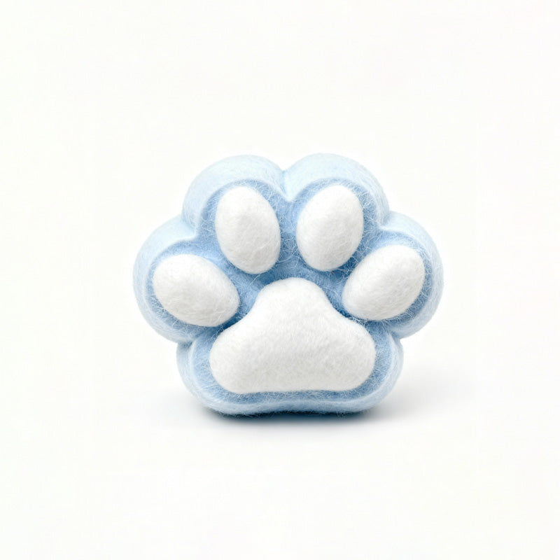 100g Flocked Blue Paw Squishy BAMSQUISHY