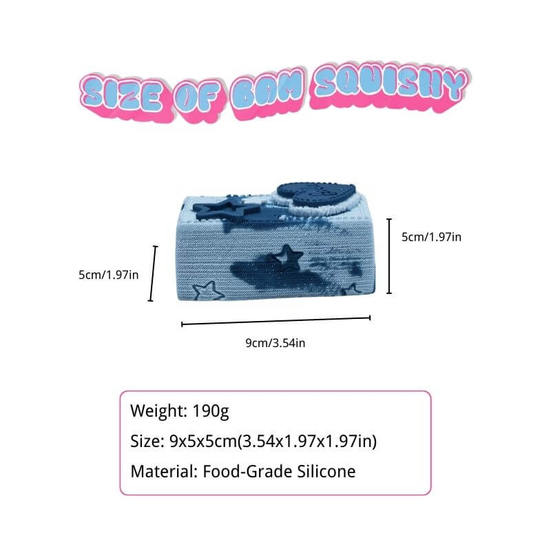 Blue Barbie Brick Taba Squishy BAMSQUISHY