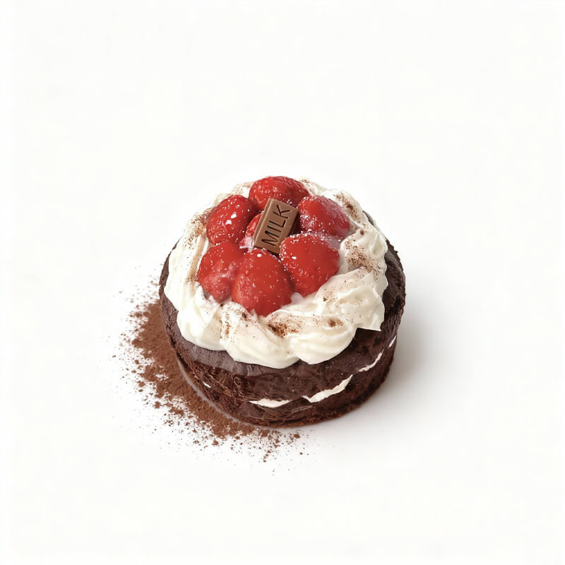 Chocolate Raspberry Cake Taba Squishy BAMSQUISHY