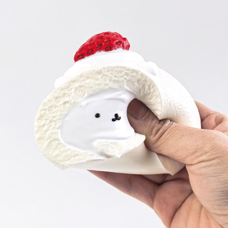 Creamy Bear Berry Roll Bam Squishy BAMSQUISHY