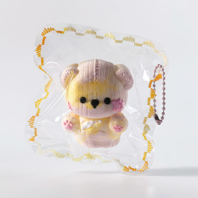 Cute Knitted Bear Bam Squishy Dokee Boom BAMSQUISHY