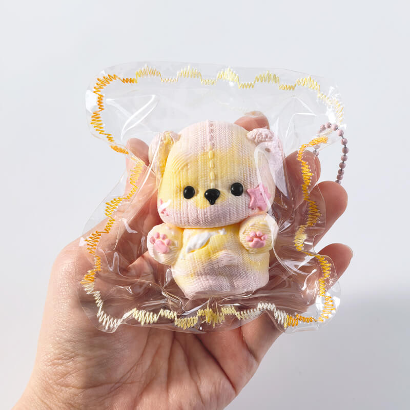Cute Knitted Bear Bam Squishy Dokee Boom BAMSQUISHY
