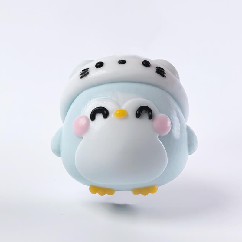 Cute Penguin With Cat Hat Bam Squishy BAMSQUISHY