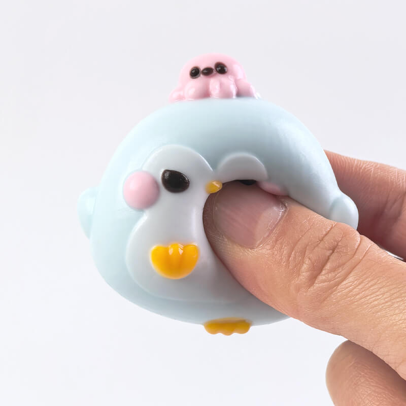 Cute Penguin With Octopus Bam Squishy BAMSQUISHY