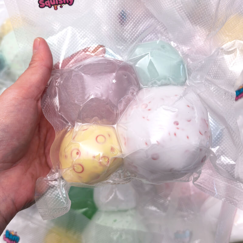 Handmade Squeeze Ball Surprise Blind Box, 4-Pack Set BAMSQUISHY