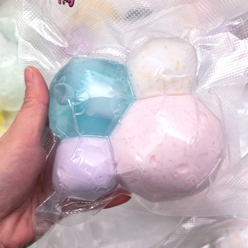 Handmade Squeeze Ball Surprise Blind Box, 4-Pack Set BAMSQUISHY