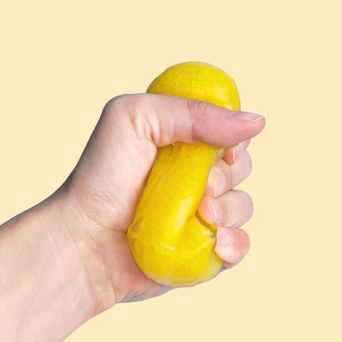Mini Frosted Pineapple Cheese Cube Fidget Toy BAMSQUISHY