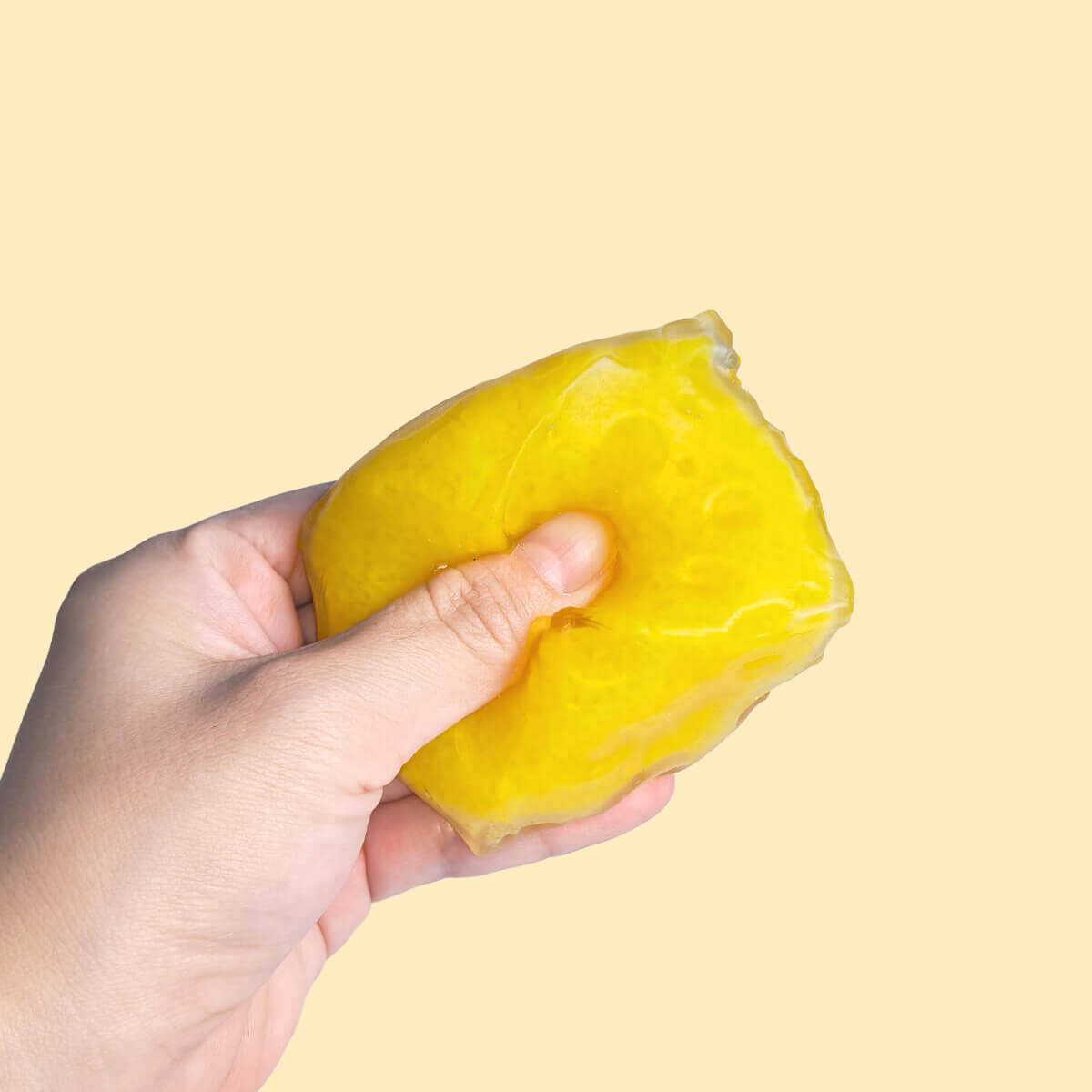 Mini Frosted Pineapple Cheese Cube Fidget Toy BAMSQUISHY