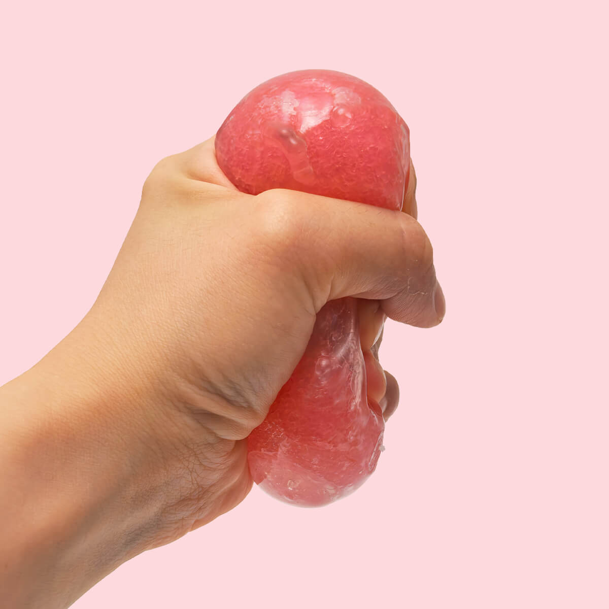 Mini Frosted Strawberry Cheese Cube Fidget Toy BAMSQUISHY