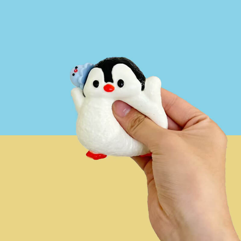 Cute Penguin With Octopus Taba Squishy BAMSQUISHY
