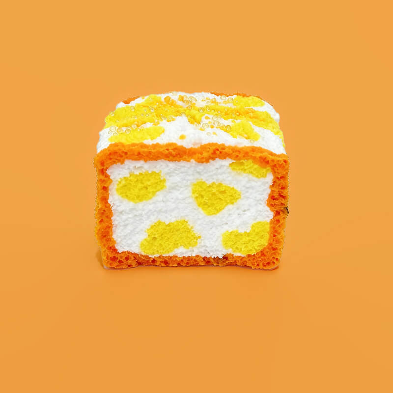 Orange Cow stripes Toast Taba Squishy BAMSQUISHY