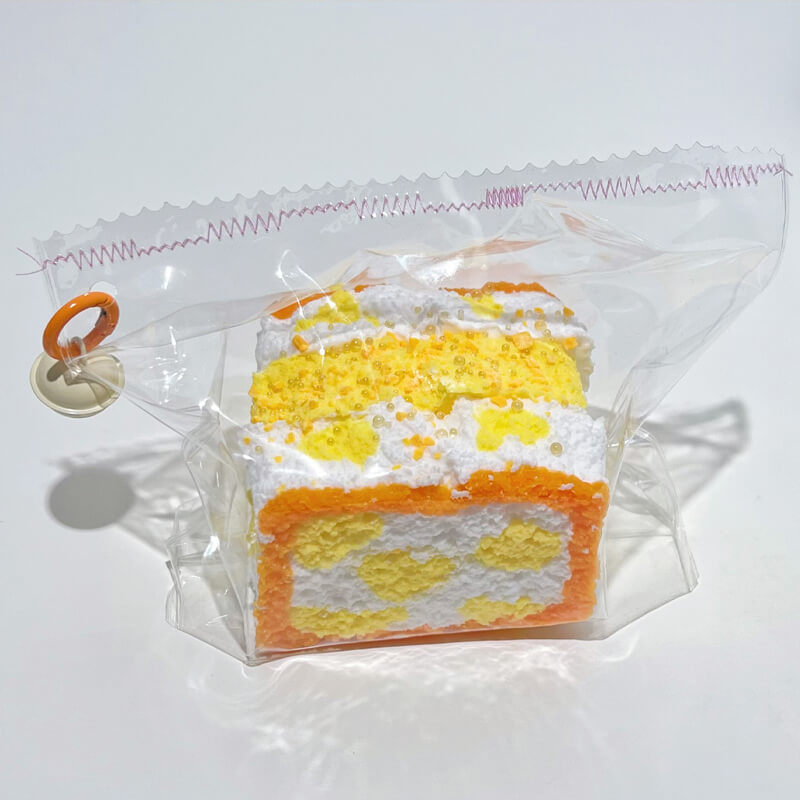 Orange Cow stripes Toast Taba Squishy BAMSQUISHY