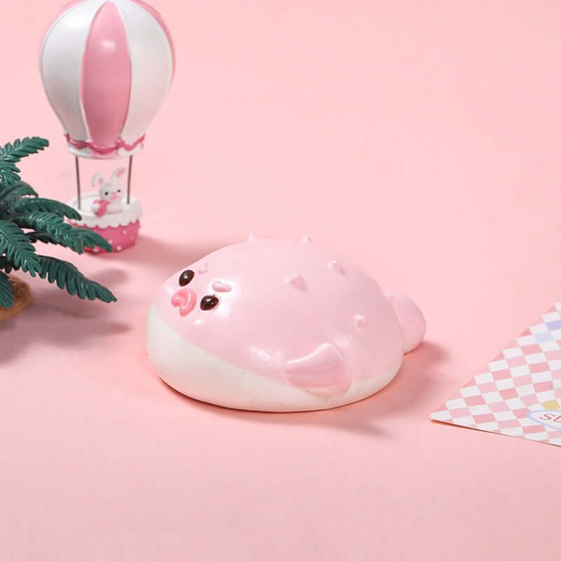 Pink Pufferfish Taba Squishy BAMSQUISHY