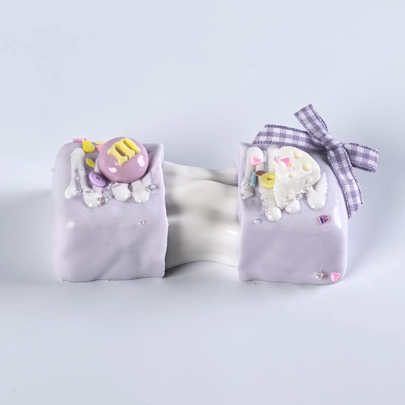 Purple Brushed Rice Cake Bam Squishy - BAMSQUISHY