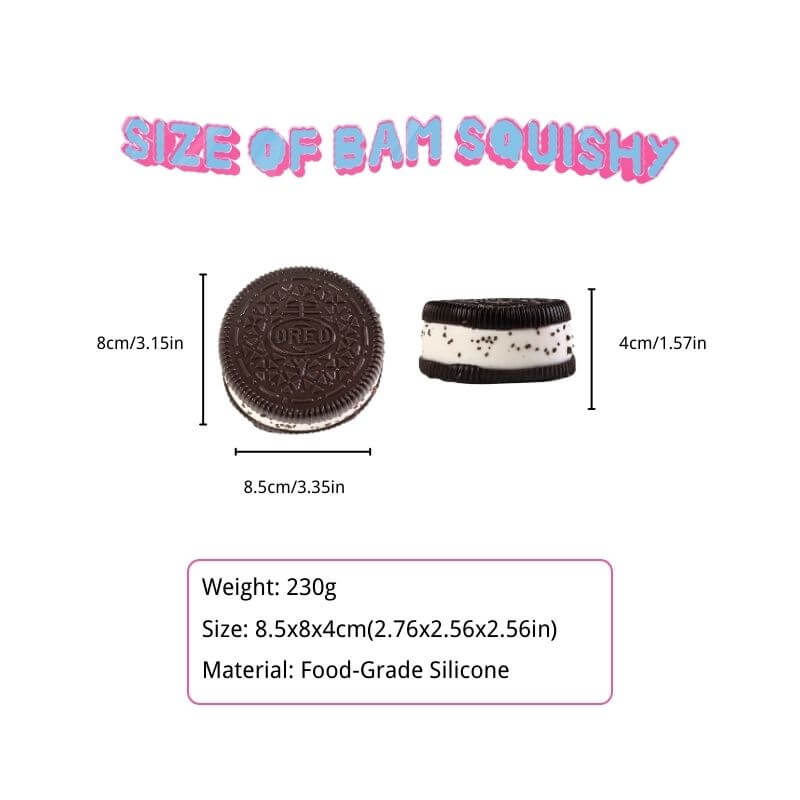 230g Chocolate Oreo Bam Squishy - BAMSQUISHY
