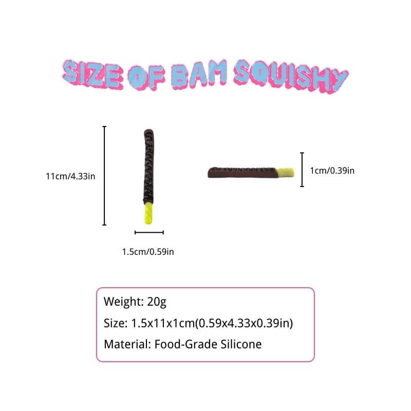 Chocolate Cream Covered Biscuit Stick Bam Squishy - BAMSQUISHY