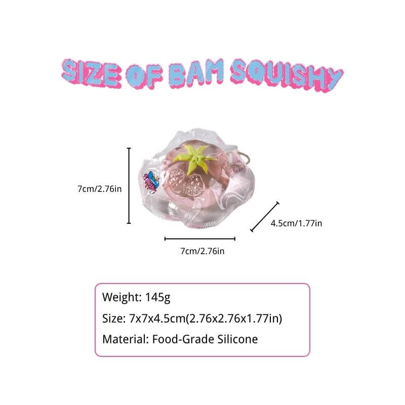 Crystal Pink Tamato Bam Squishy BAMSQUISHY