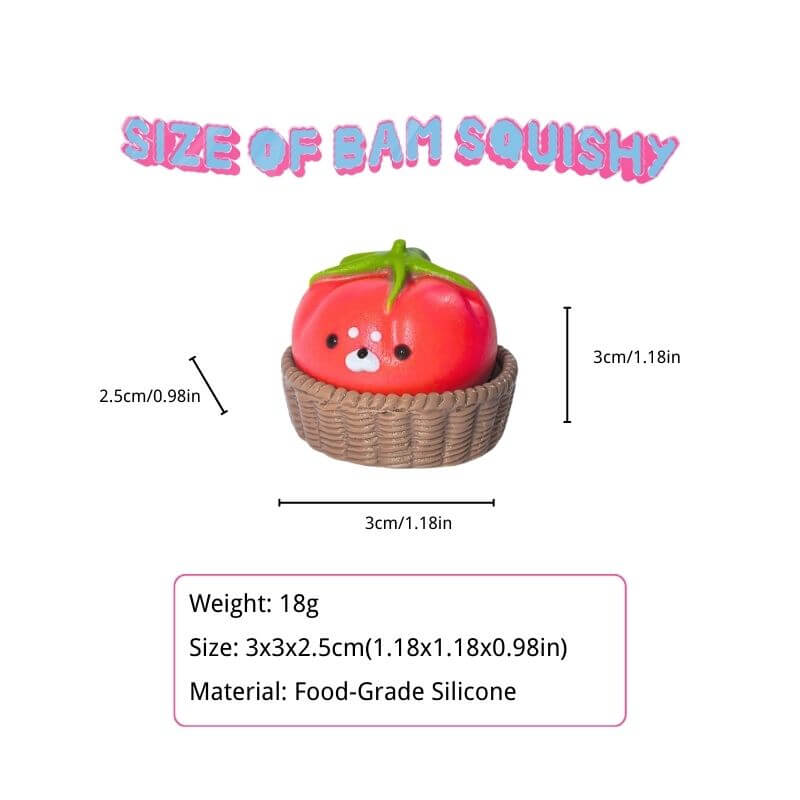 Cute Tomato Seal Bam Squishy BAMSQUISHY