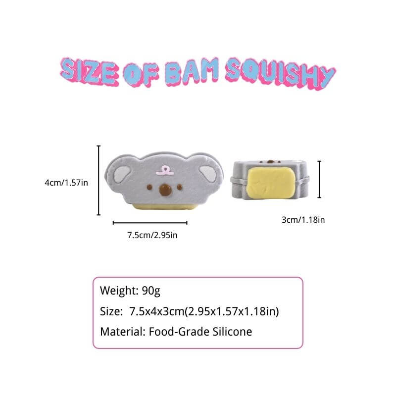 Grey Stuffed Koala Bam Squishy BAMSQUISHY