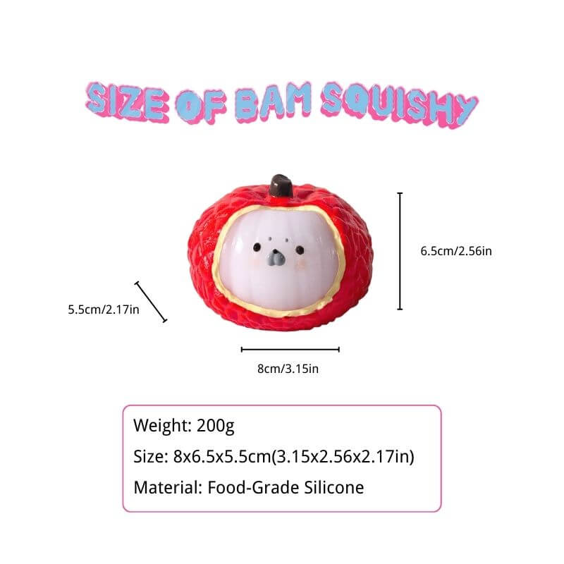 Litchi Seal Bam Squishy BAMSQUISHY