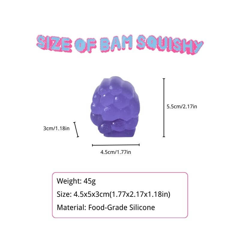 Crystal Grape Candy Bam Squishy BAMSQUISHY