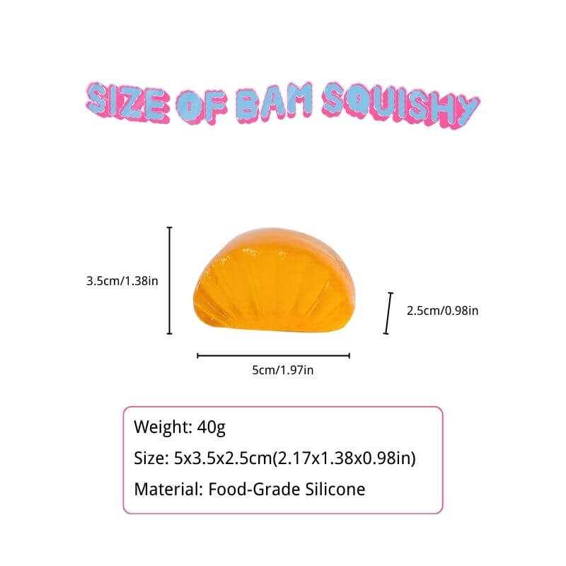 Crystal Orange Candy Bam Squishy BAMSQUISHY