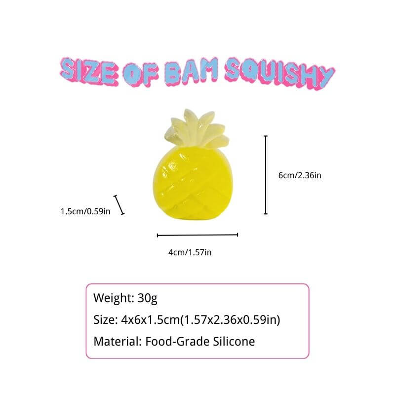 Crystal Pineapple Candy Bam Squishy BAMSQUISHY