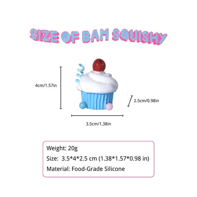 Cute Cherry Cake Bam Squishy BAMSQUISHY