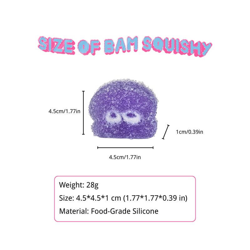 Cute Purple Octopus Candy Bam Squishy BAMSQUISHY
