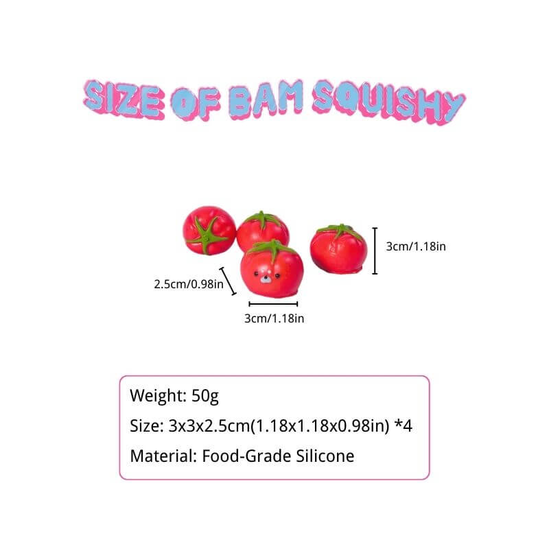 Cute Seal And Tomatoes Bam Squishy BAMSQUISHY