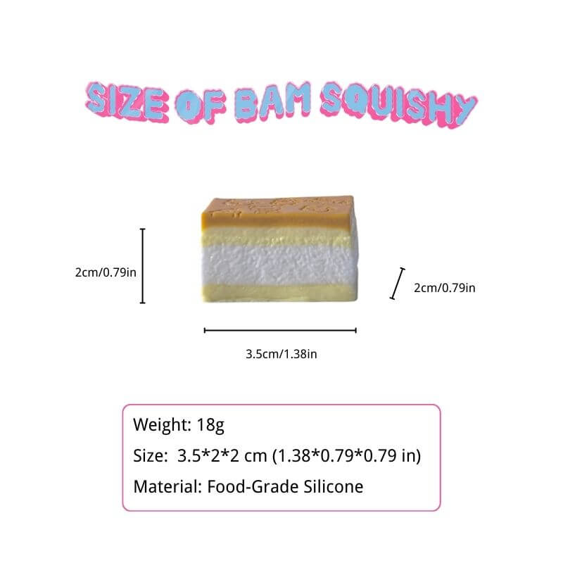 Mini Traditional Sponge Cake Bam Squishy BAMSQUISHY
