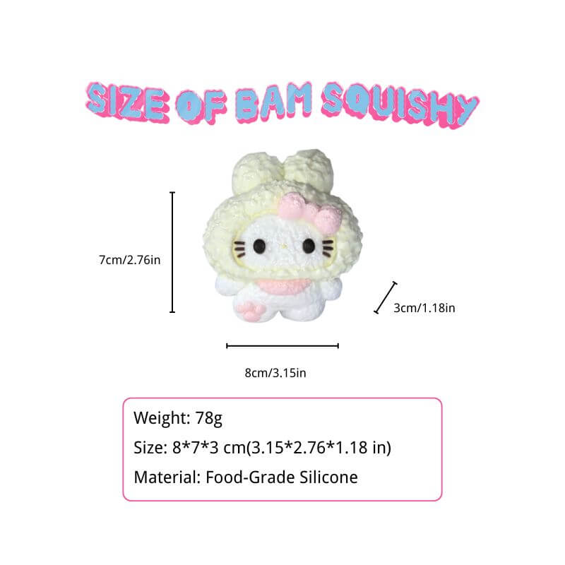 Rabbit Hat Cat Bam Squishy BAMSQUISHY