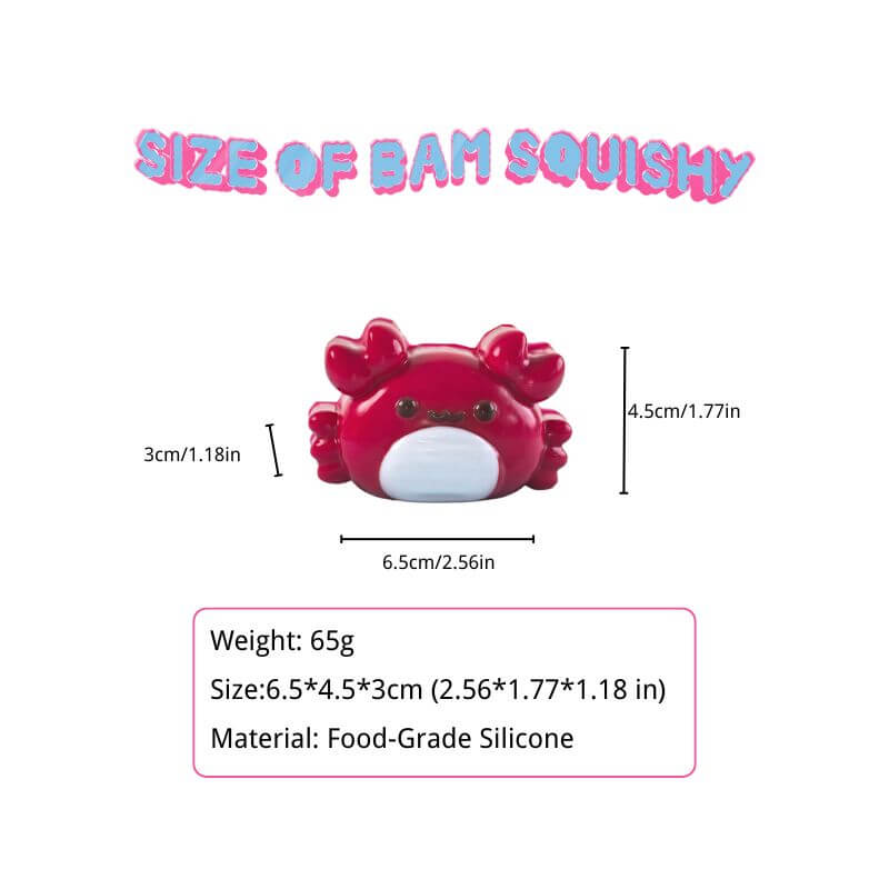 Red Crab Bam Squishy BAMSQUISHY