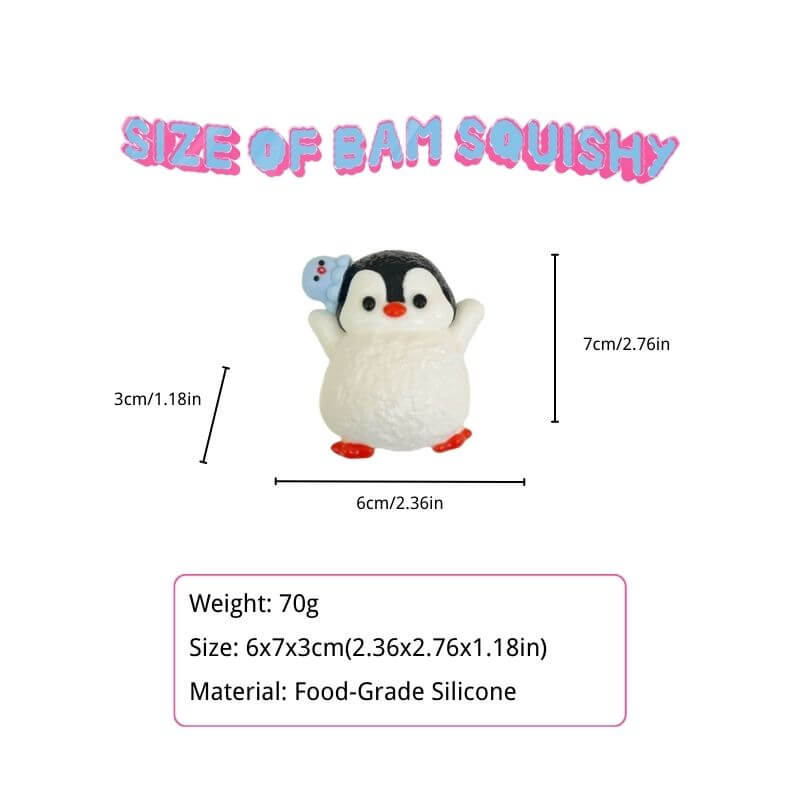 Cute Penguin With Octopus Taba Squishy BAMSQUISHY