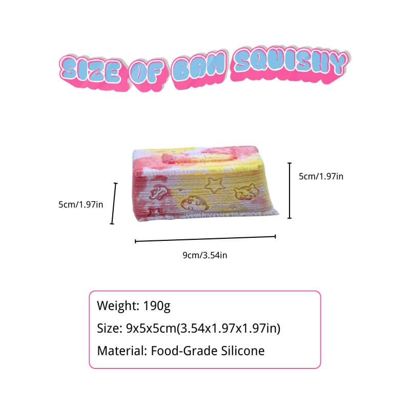 Pink Crocodile Brick Taba Squishy BAMSQUISHY